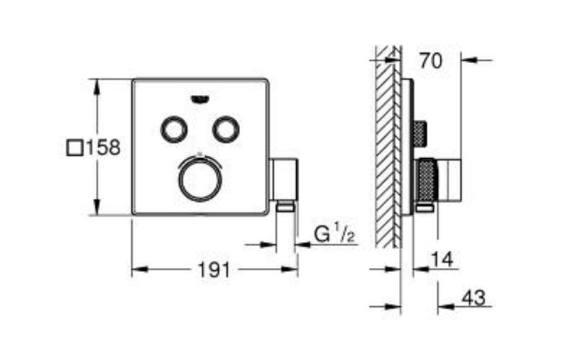 Grohe Grohtherm Bateria termostatyczna
